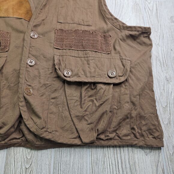 Vintage Caliber Sportsmans‎ Apparel Shooting Hunting Vest Tan Size M Medium - Picture 5 of 7